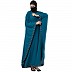 Kaftan Abaya with striped border- Dark Teal Kaftan Abaya with striped border- Dark Teal